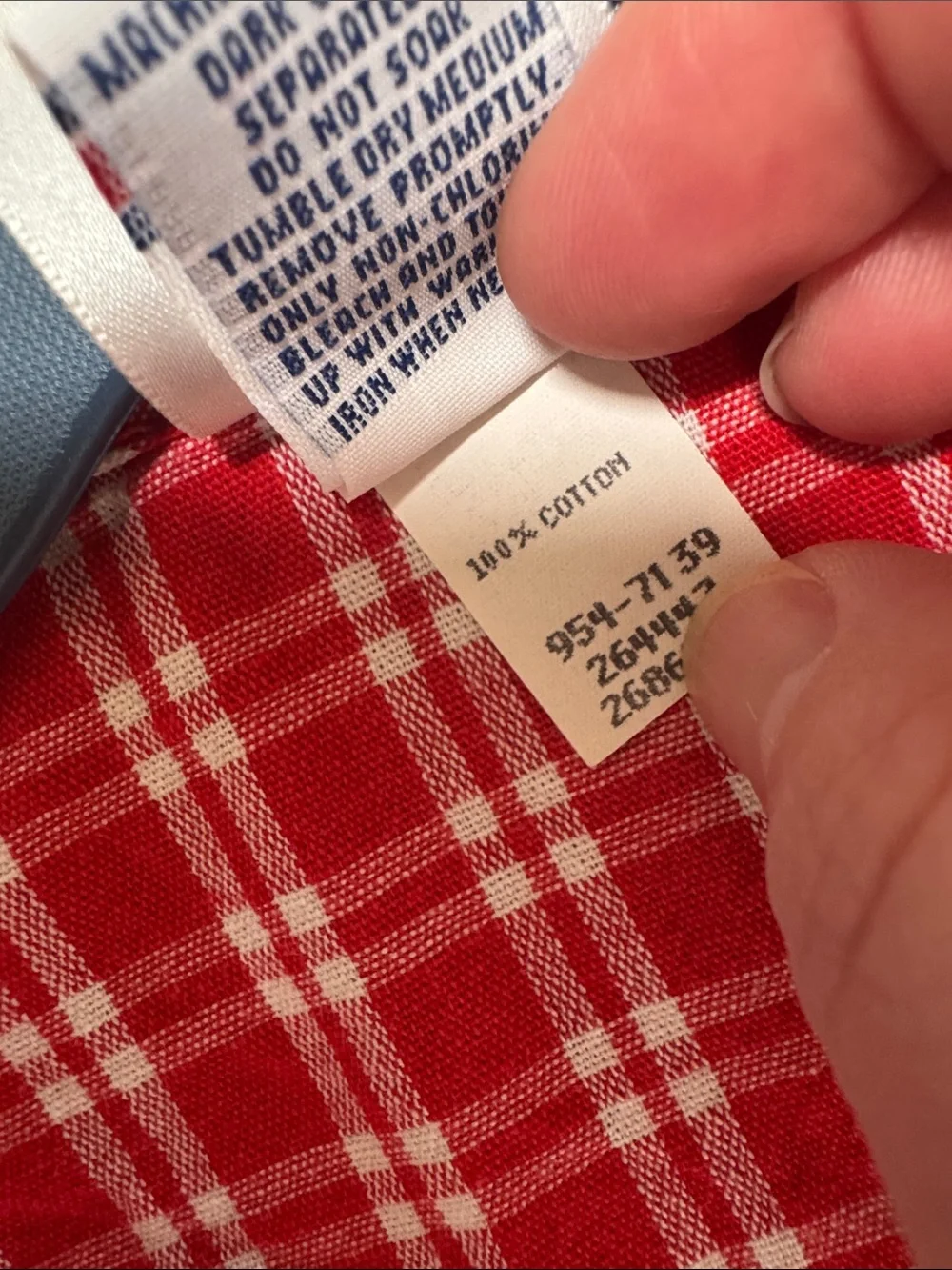 Vintage 90s osh kosh Red Plaid Wrap-Style cotton Kids Dress with Tie size 6x